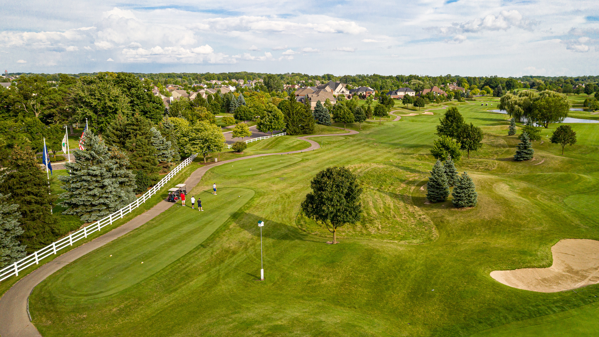 Tanglewood South Lyon aerial overview - 2