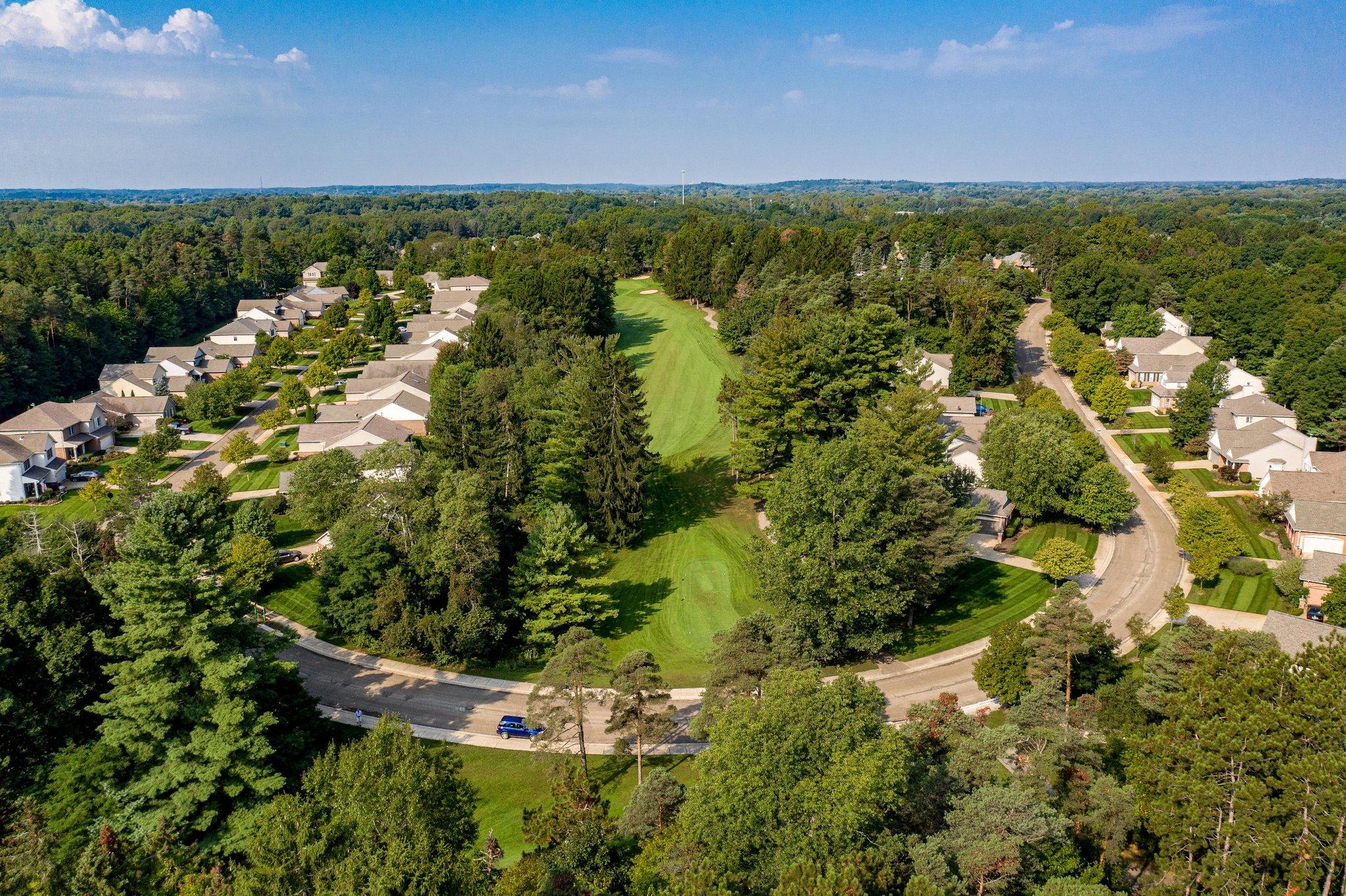 Aerial View Of Whispering Pines Neighborhood