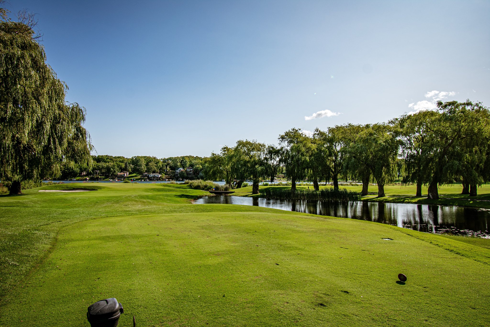 The beautiful golf course in Oak Pointe